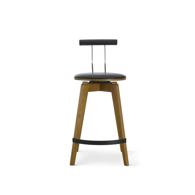 Manufacturer Price Bar Chair Metal Footrest Traditional Outdoor Russian Oak Barstool