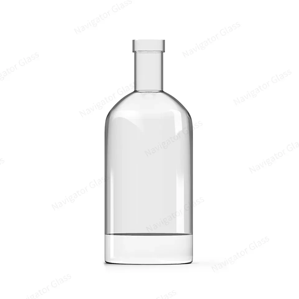All Size Luxury Packaging  Liquor Glass Bottles Vodka 750Ml Empty Glass Bottle  With Glass 750Ml