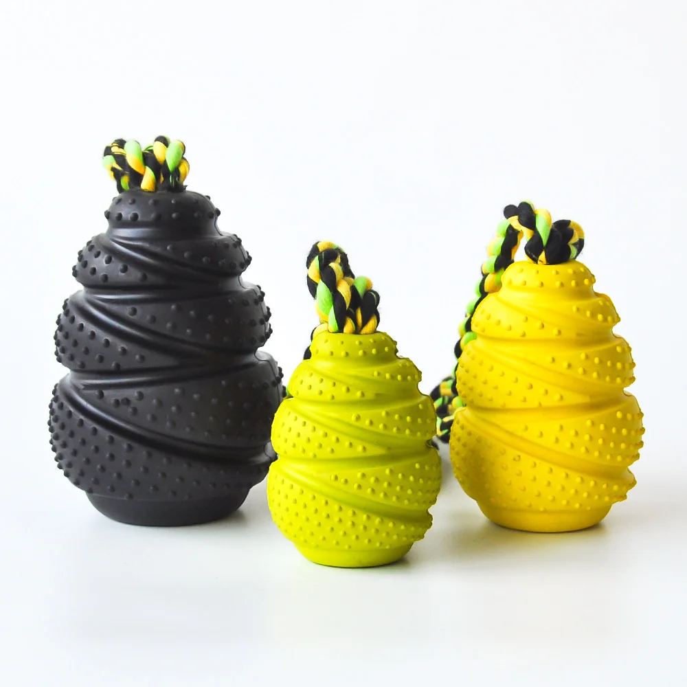 Hot Sale Pet Food Treat Feeder Ball Pet Tooth Cleaning Toy Dog Chew Toy Soft Rubber Balls