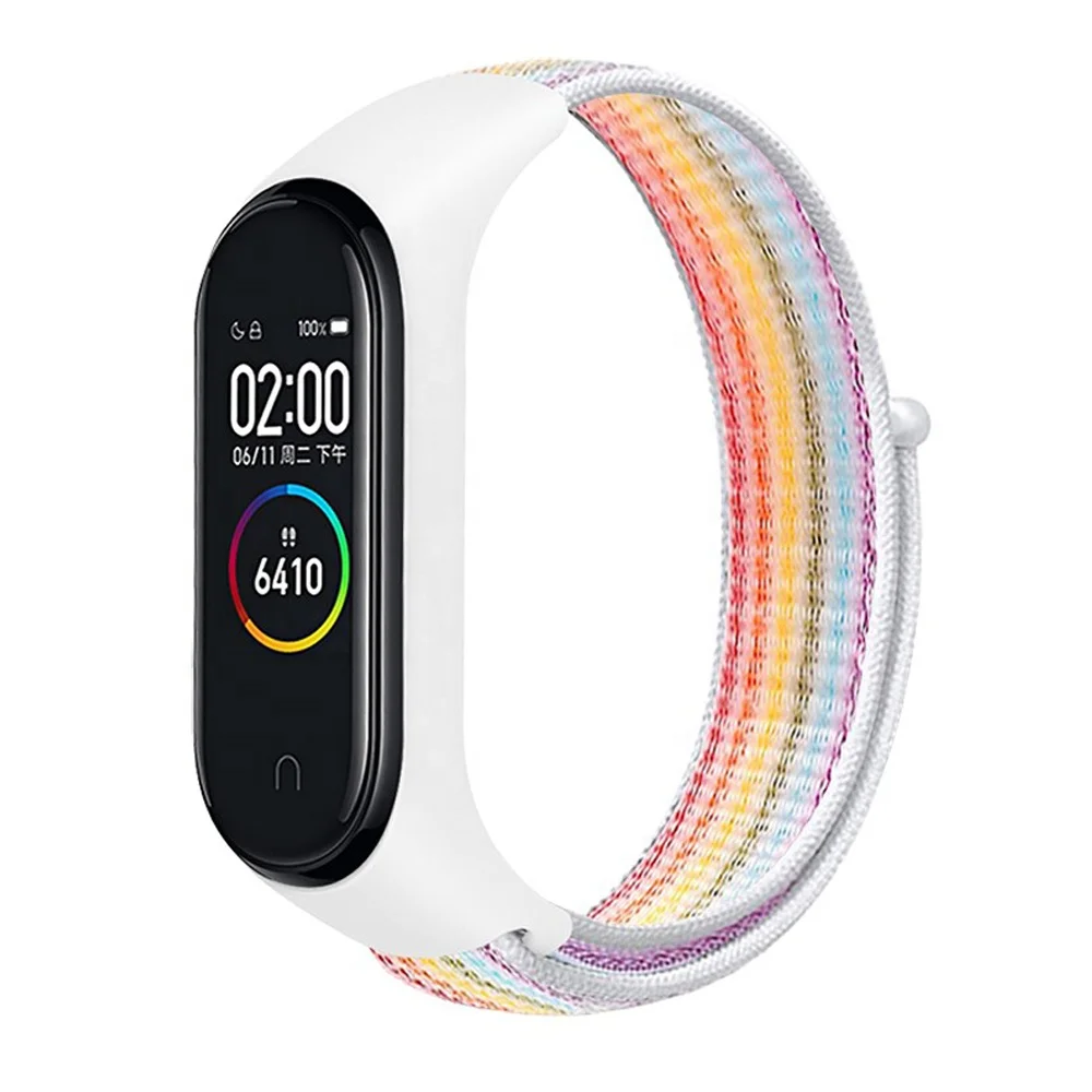 Tschick MI band 4 Strap for xiaomi mi Band 4 3 Sports Nylon Watch Strap Breathable Bracelet Watchband Smart Watch Accessories 4