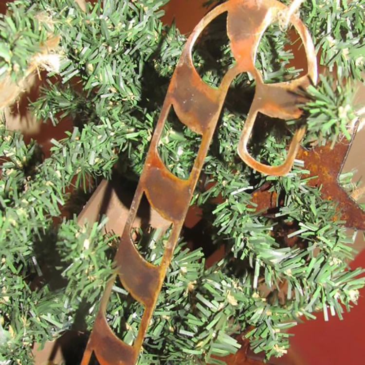 Elk Christmas Tree Steel Art the  Rust Metal Garden Rust Metal Art for garden