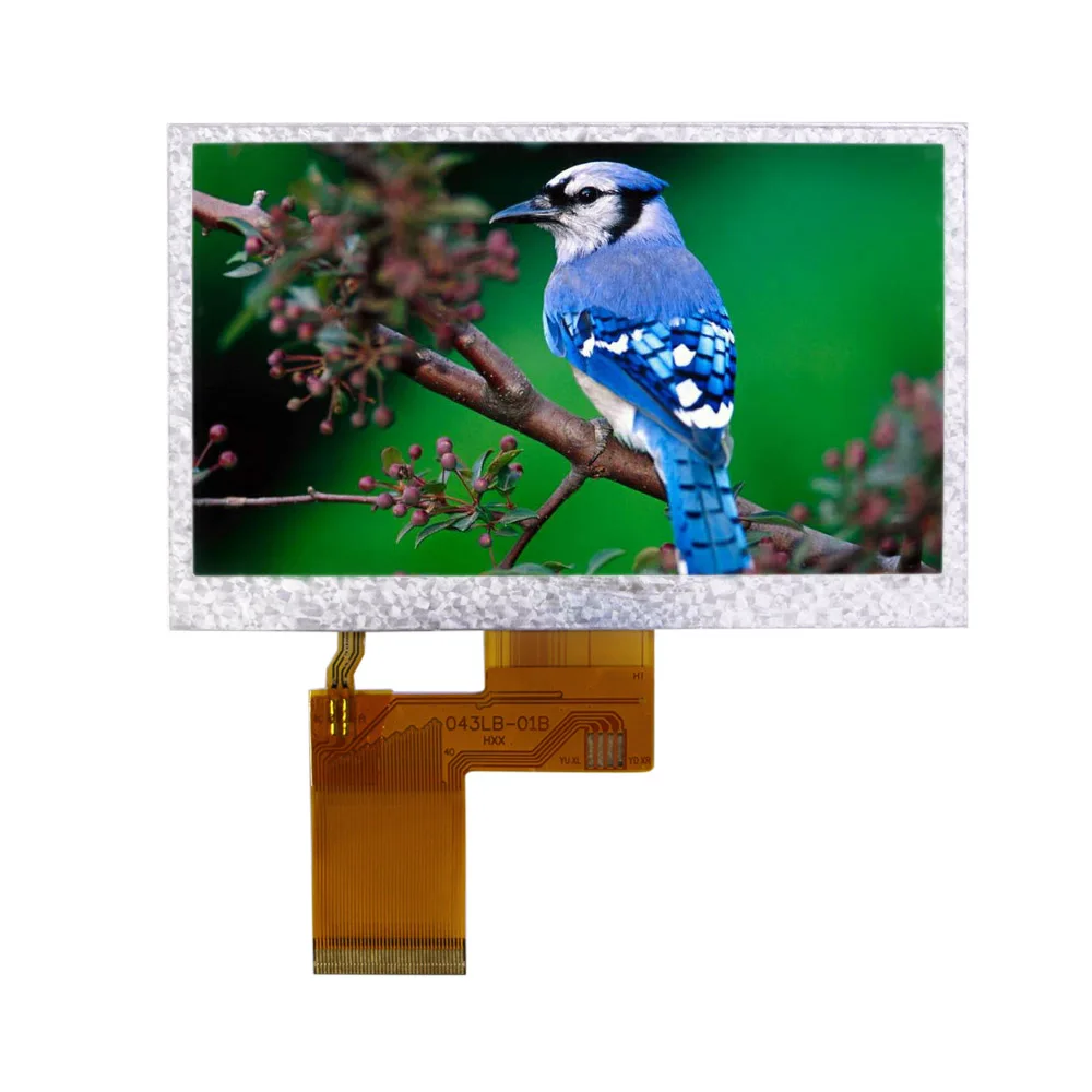 Small middle size lcd 480*272 dots RGB 24bit  4.3 inch tft lcd module