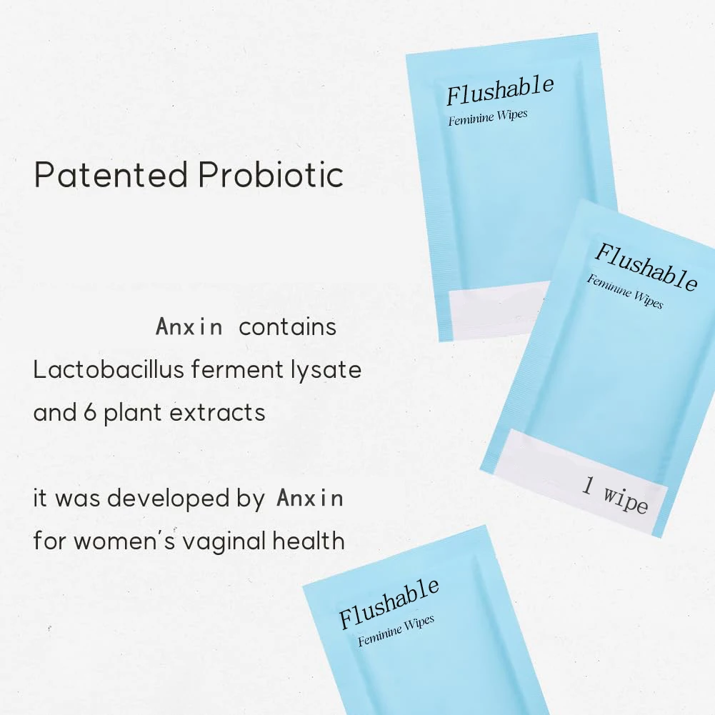 Feminine Wipes Flushable Wipes for Adults Women Body Hand Face Cleaning Travel Bathroom Toilet Daily Use Butt Wipes