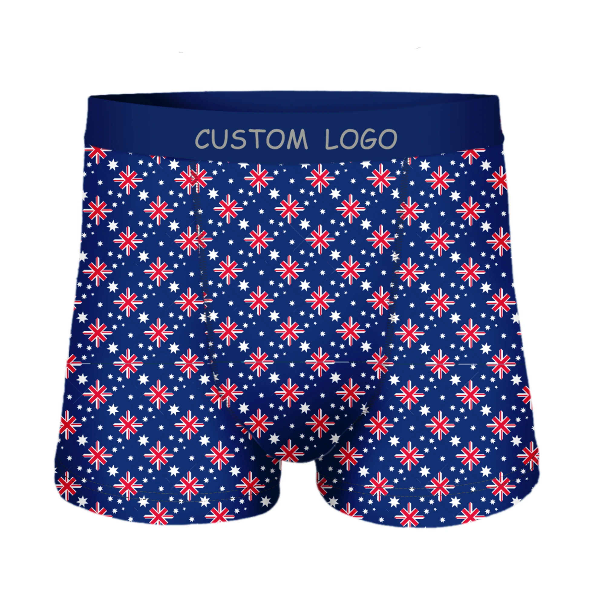 Australia flag printed OEM Meiyang wholesale vendor custom mens new underwear Fashion mix style boxers briefs for man