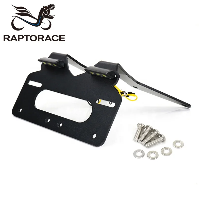 Raptorace fit for aftermarket YAMAHA TMAX 530 2012-2016 aluminum number license plate holder fender eliminator tail tidy