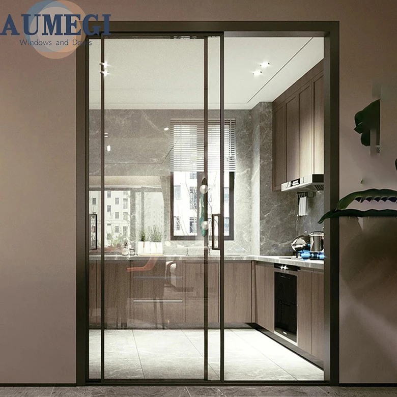 Made In Guangdong Sliding Glazed Door Sliding Door Plexiglass Manual Sliding Door