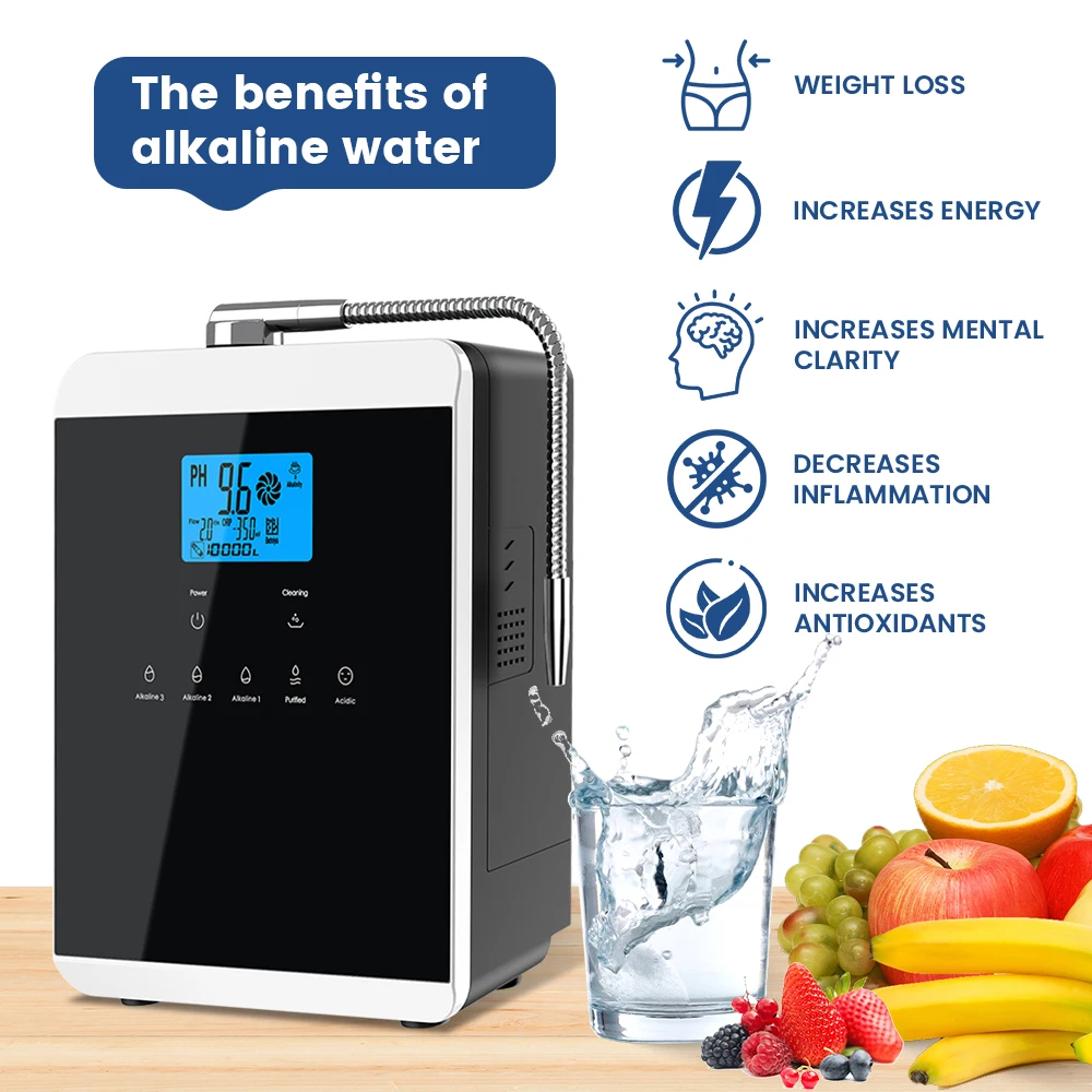 Japan Technology Alkaline Ionized Water Machine 11 Plates Platinum Coating Alkaline Water Machine Ionizer China
