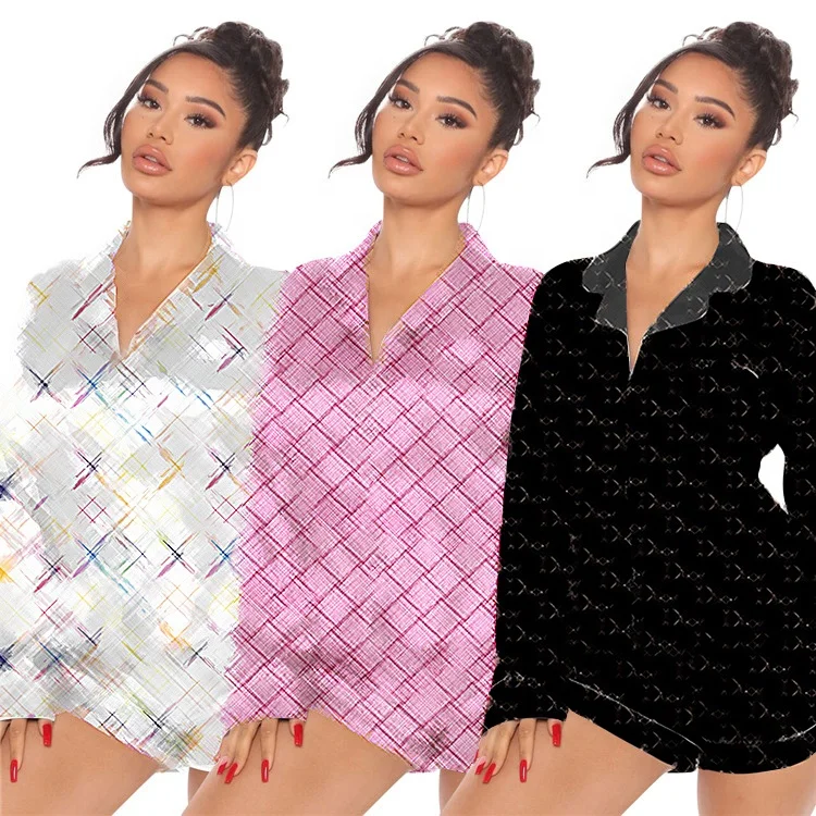 2023 Designer Print Satin Silk Pajamas Sets Nightwear For Women Luxury 2 Pieces Long Sleeve Pyjamas Short Set