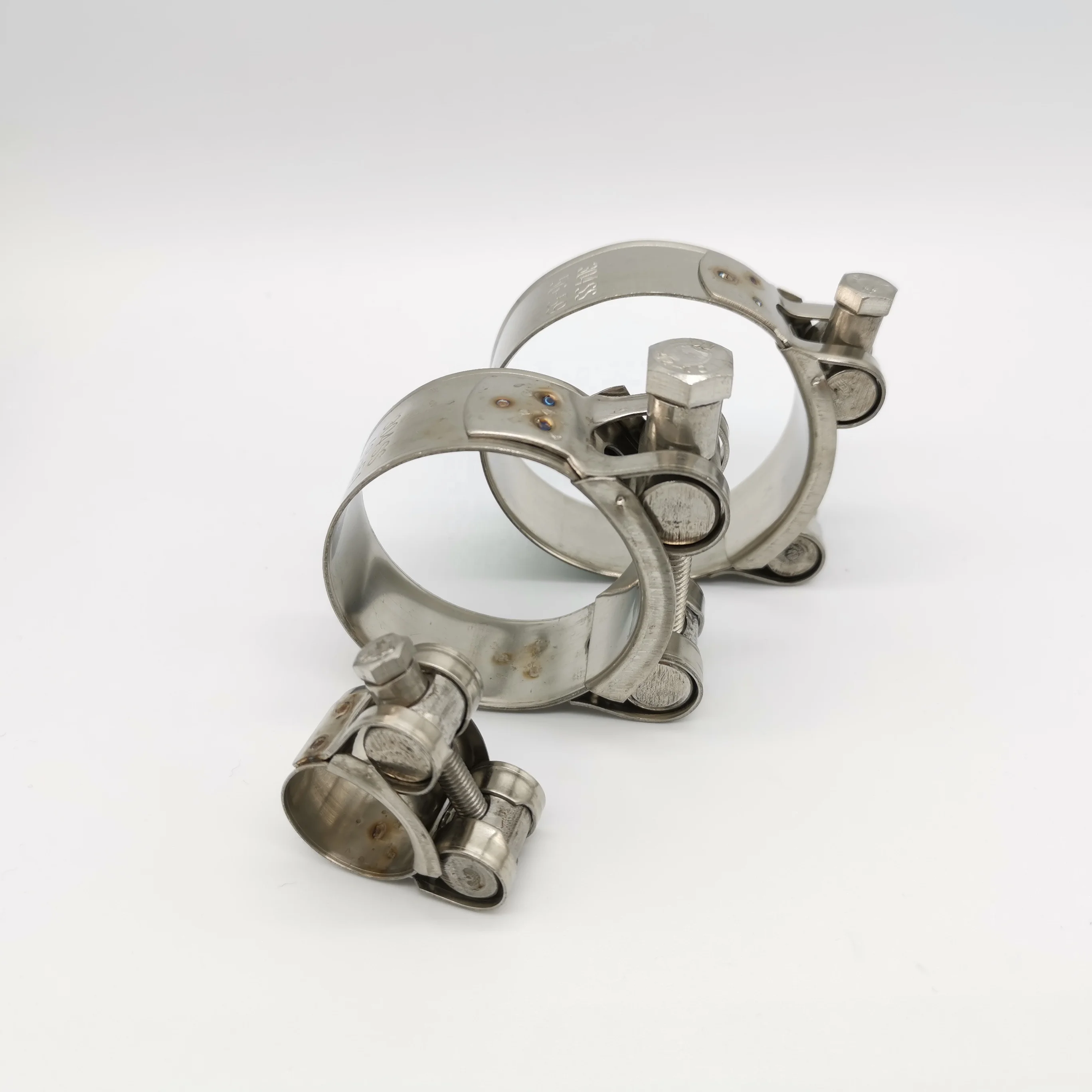 201 Stainless Steel Adjustable Pipe Clamps Fasteners Europe Style Clamps Clip T Bolt Heavy Duty Hose Clamps Manufacturer