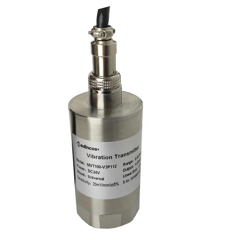 MVT100:Madincos Integrated Air Plug/Water-proof 4-20ma Vibration Sensor Transducer for Pump ,Motor Vibration Velocity Monitoring