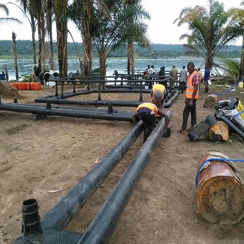 PE Plastic Offshore Fish Square Cage Ocean Farming Net Square Cage for Sea Aquaculture