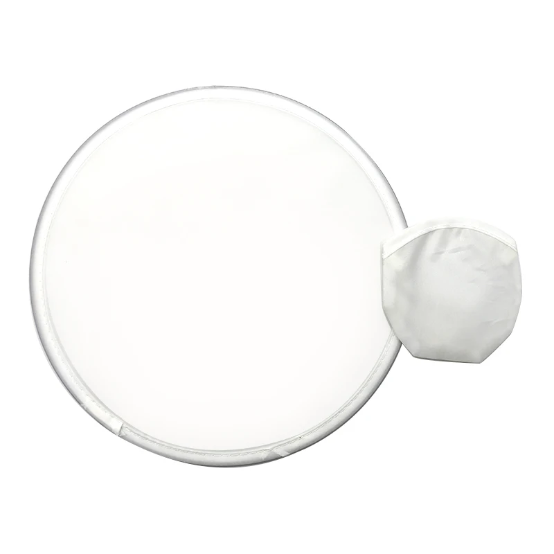 Customized Collapsible Printed Fold Fan  Folding Polyester Fabric Discs Sublimation Flying disc with a Small Case