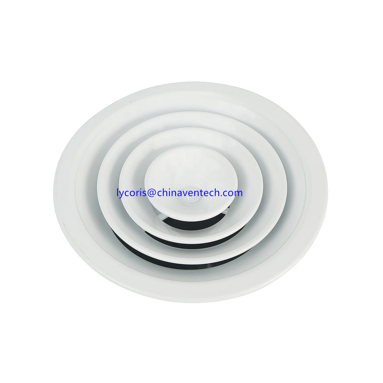 AC air louver round ceiling diffuser aluminum air conditioning ventilation diffuser with plastic damper