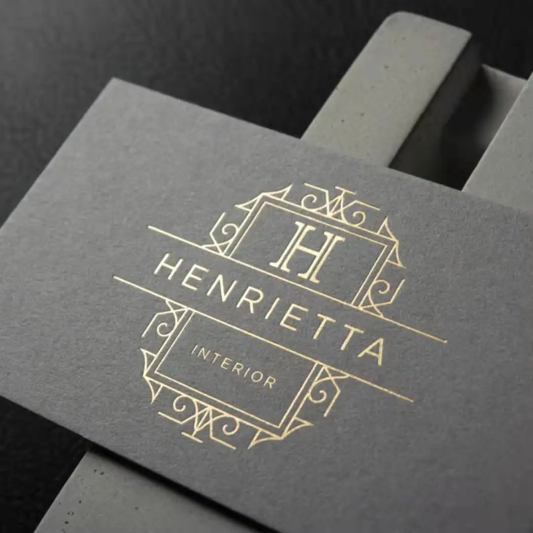 Custom Gold Foil Luxury Black Cardboard Embossed Visiting Name Cards Spot UV Printing Business Cards with Logo