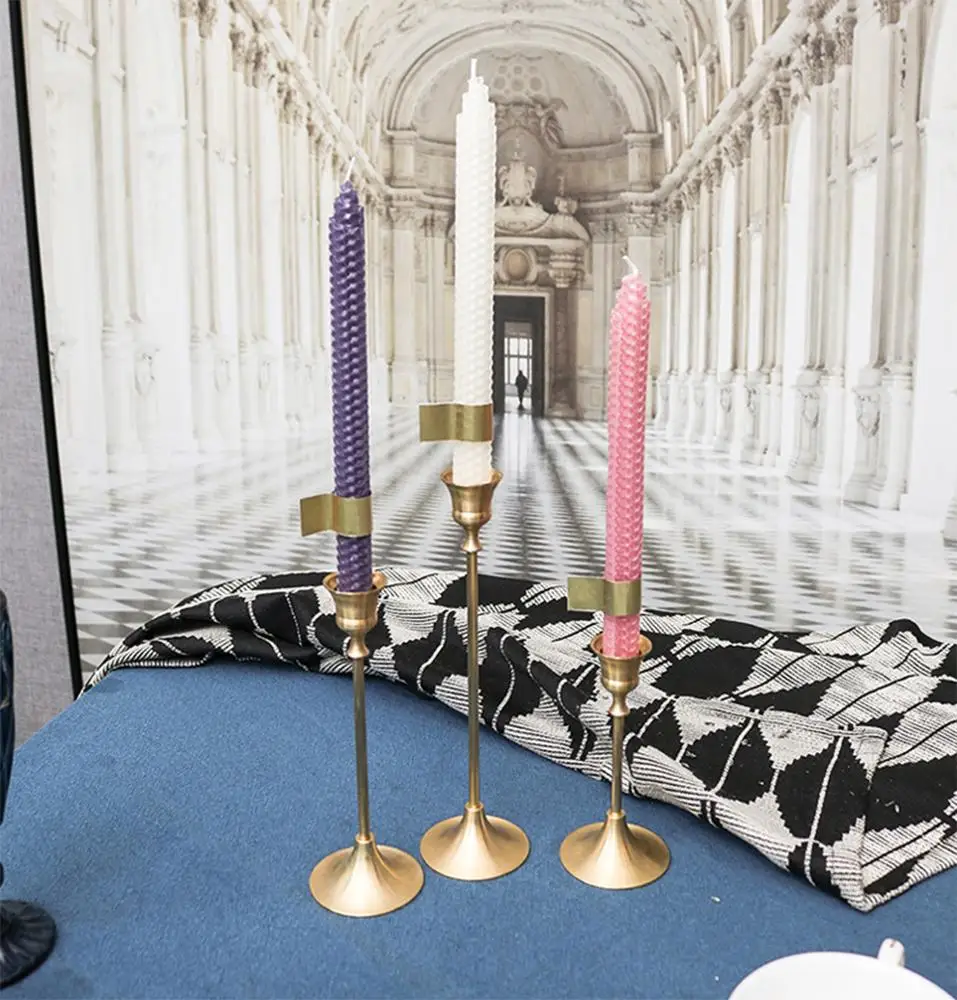 Wholesale 100% Pure Beeswax Handmade 9 Inch Smokeless Taper Candles For Home Gifts Christmas Decoration Wedding Party