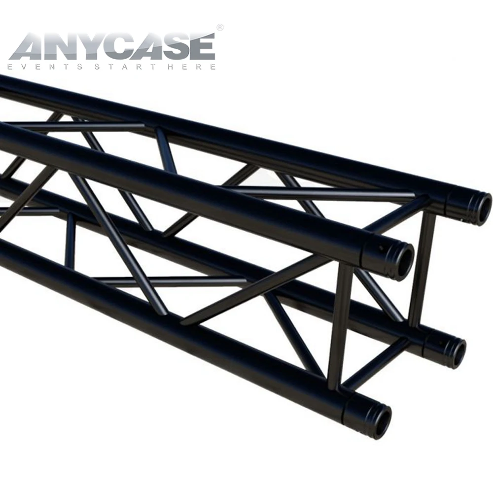 TM ANCYASE 290 мм, 4 фута, быстрая сборка, банкетный зал, черная светодиодная подставка для экрана, алюминиевая Ферма для аренды мероприятий