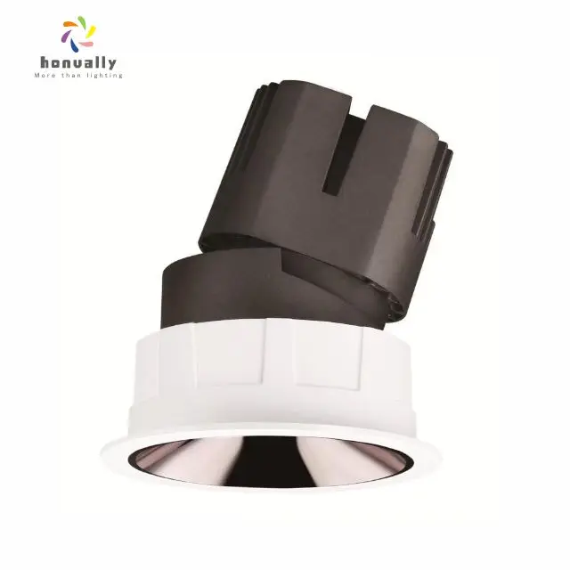 
Anti glare round square slim trim downlight led cob 83mm cutout 