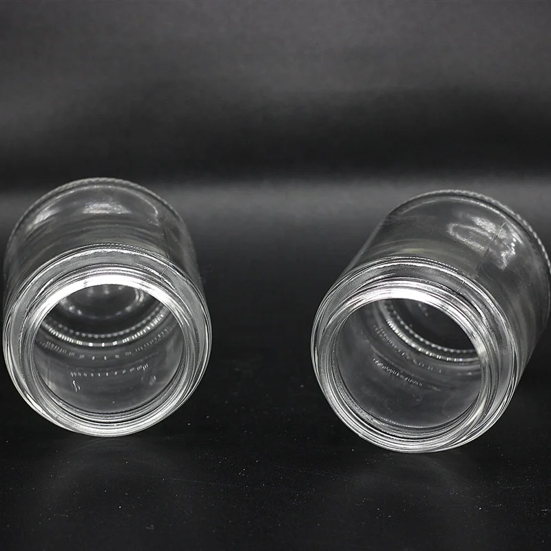 1oz 2oz 3oz 4oz clear straight sided glass jar with child proof cap for CBD  oil Packaging