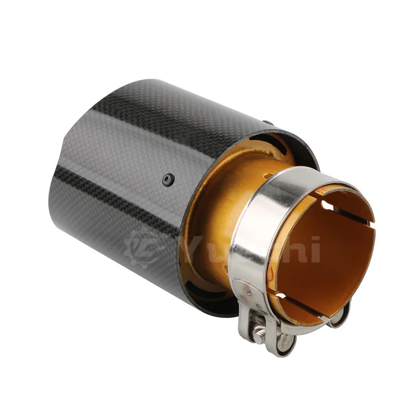 Car Exterior Accessories Customize Size Carbon Fiber Exhaust Pipe Universal  Car Modify Muffler Tail Tips