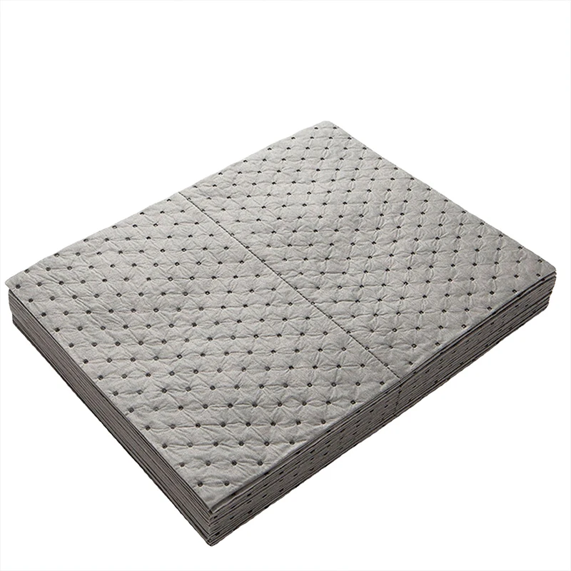 Factory Hot Sales Premium Oil Spill Control Absorbent Mat Square Sheet Oil Absorbent Pad