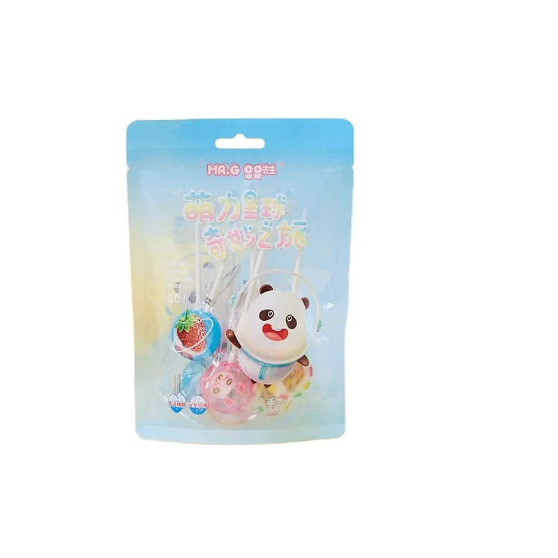 Individually wrapped bag candy Variety Party Rainbow handmade fruit custom lollipop