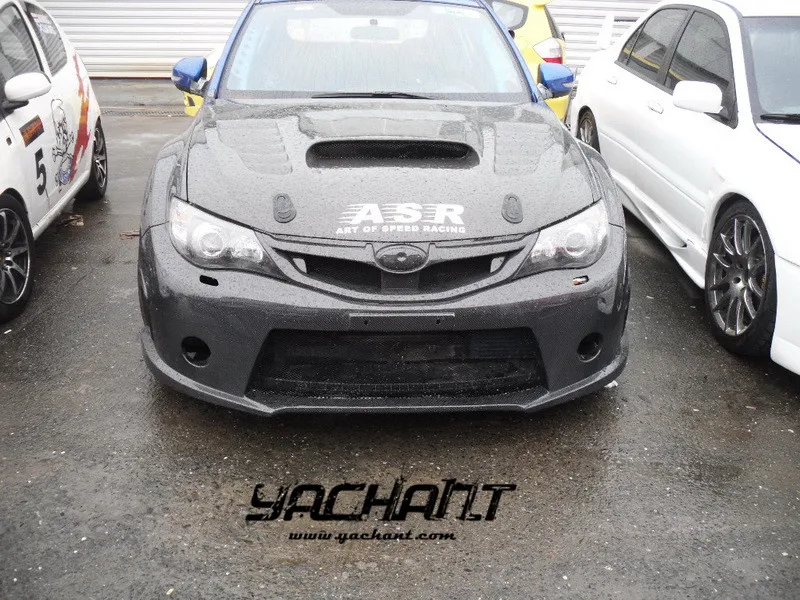Передняя решетка из стекловолокна FRP подходит для 2008-2010 Impreza GRB WRX STI OE Style передняя