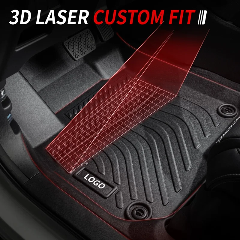 Car Accessories 4X4  Customized Waterproof Cargo Liners 3D TPE Car Foot Mats For Nissan Patrol Y61 Floor Mats Carpets