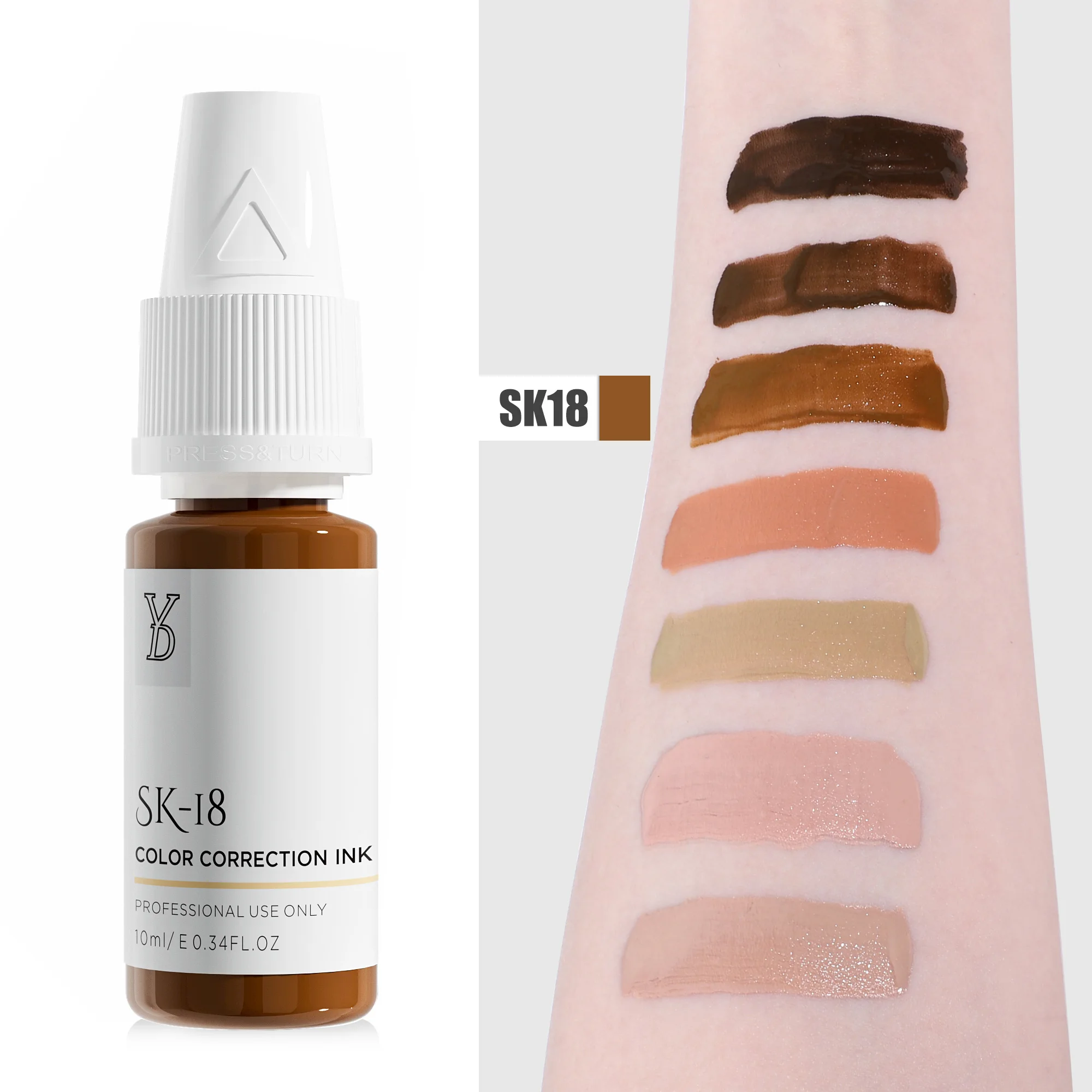 2022 Lushcolor New Original High Quality 10ml Skin Camouflage Permanent Tattoo Pigment Ink for Body Scar