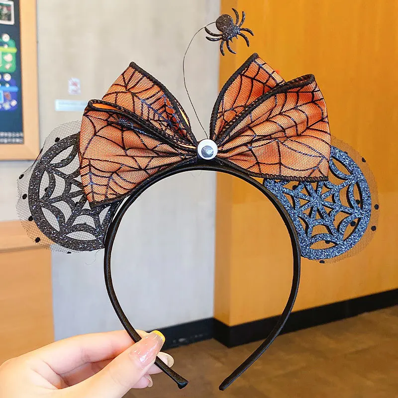 Halloween Headband Cosplay Pumpkin Spider Hair Hoop Black Cat Costume Headpiece For Halloween Parties