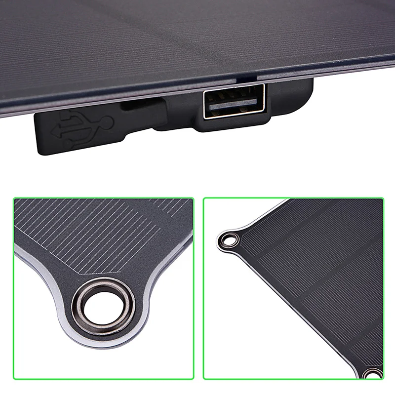 High efficiency portable 6w 5volt usb port solar panel with cheap price for backpack tent mobile phone charger