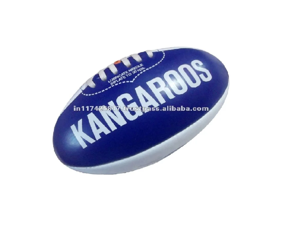Australian rules football for training blue and white color balls rugby style balls