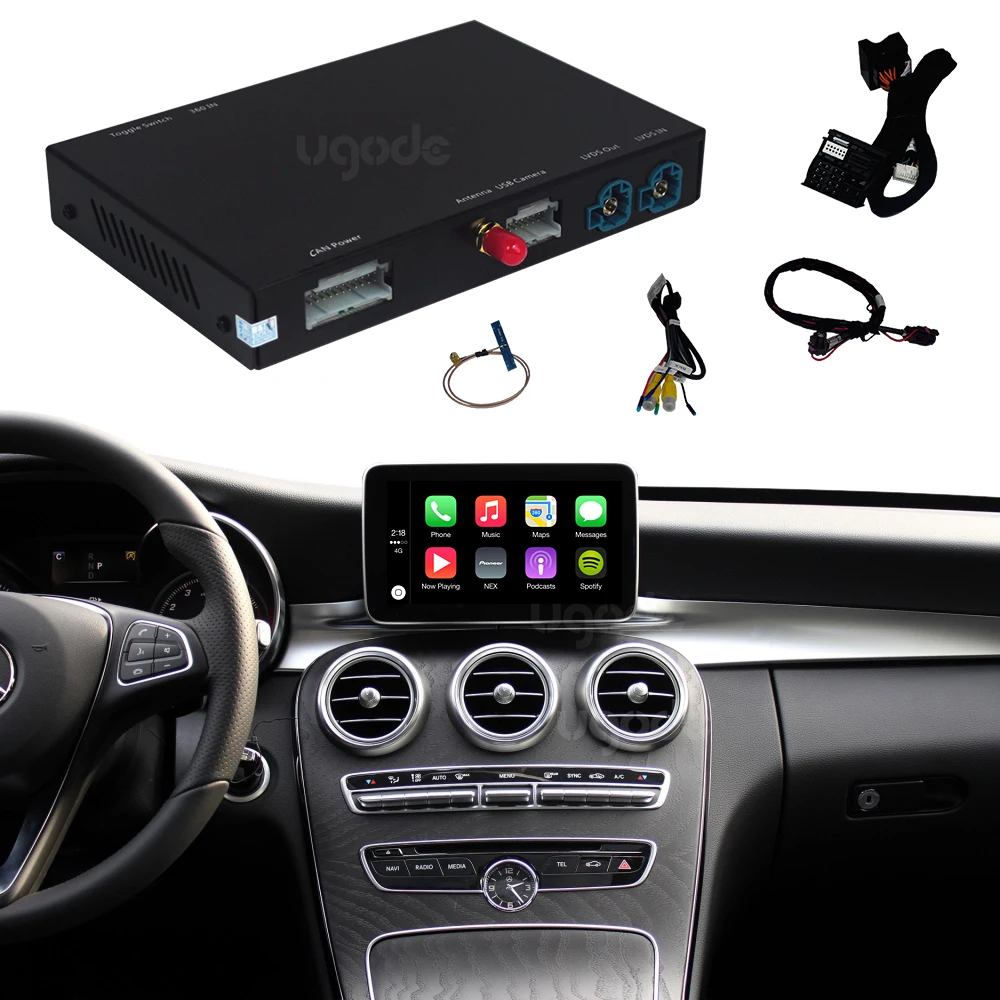 
Wireless Carplay interface box vehicle voice navigation Car-play Android Auto for Benz W204 W205 W124 W211 W246 W123 W166 W176 
