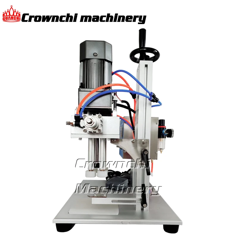 Commercial Semi-automatic Lotion Pump Dropper Lid Capping Screwing Machine