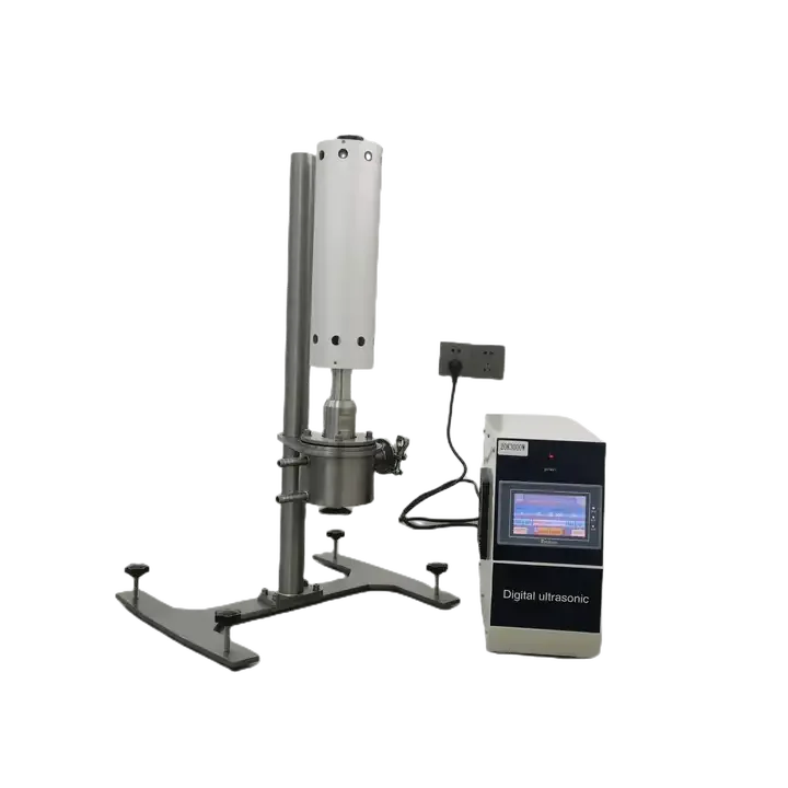 flow cell epoxy resin mixer emulsifying ultrasonic probe homogenizer 3000w powder liquid mixer