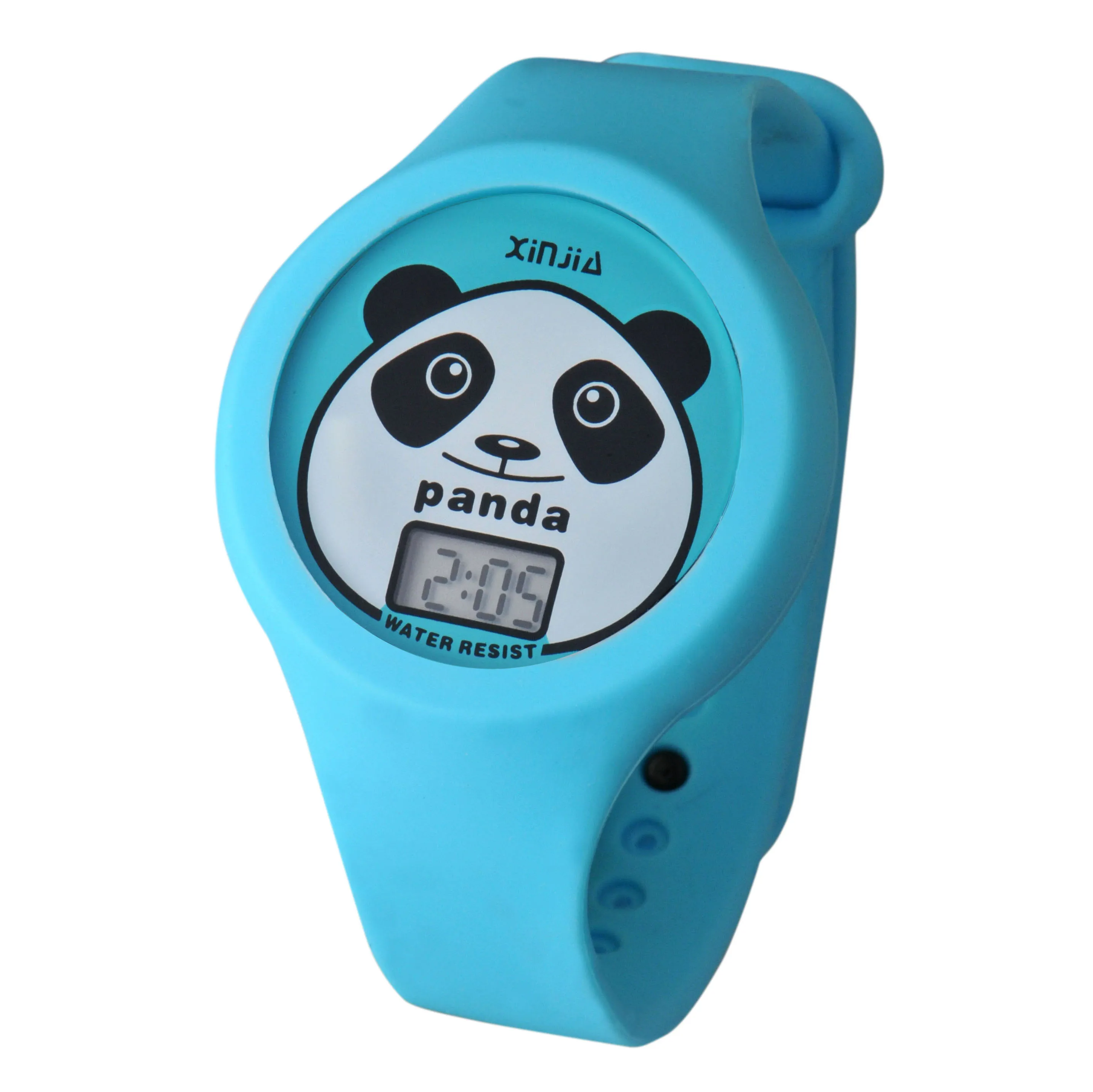 Xinjia Children Plastic Cartoon Watch Customized Oem Digital Wristwatches Silicone Cute Animals Watches Without Light