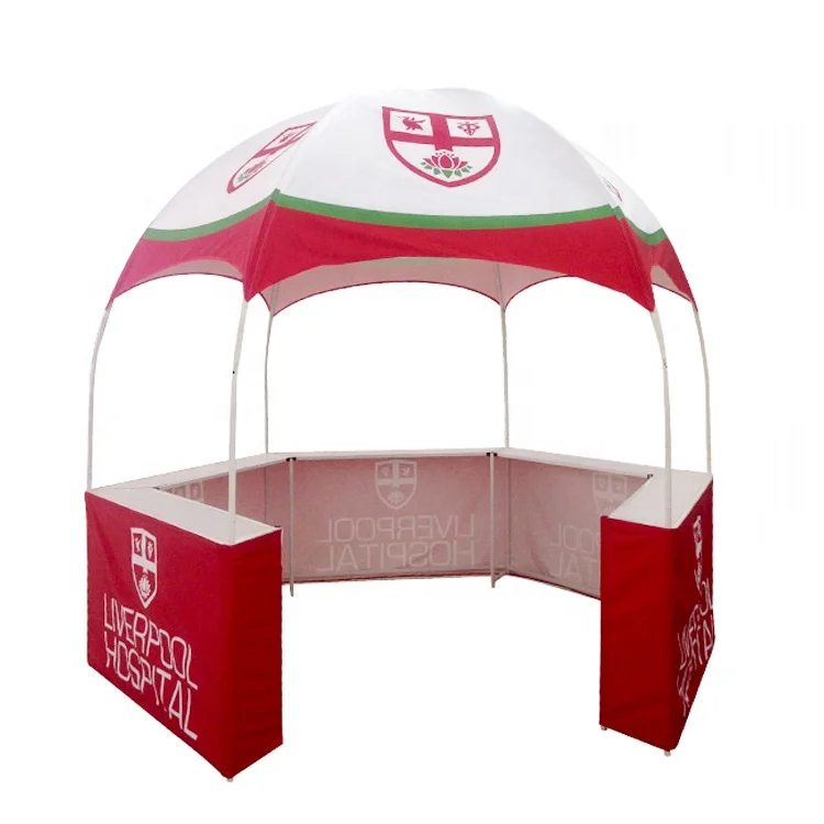 2024 advertising promotion counter outdoor exhibition booth canvas dome tent  3x3 dome tent roof tent for event