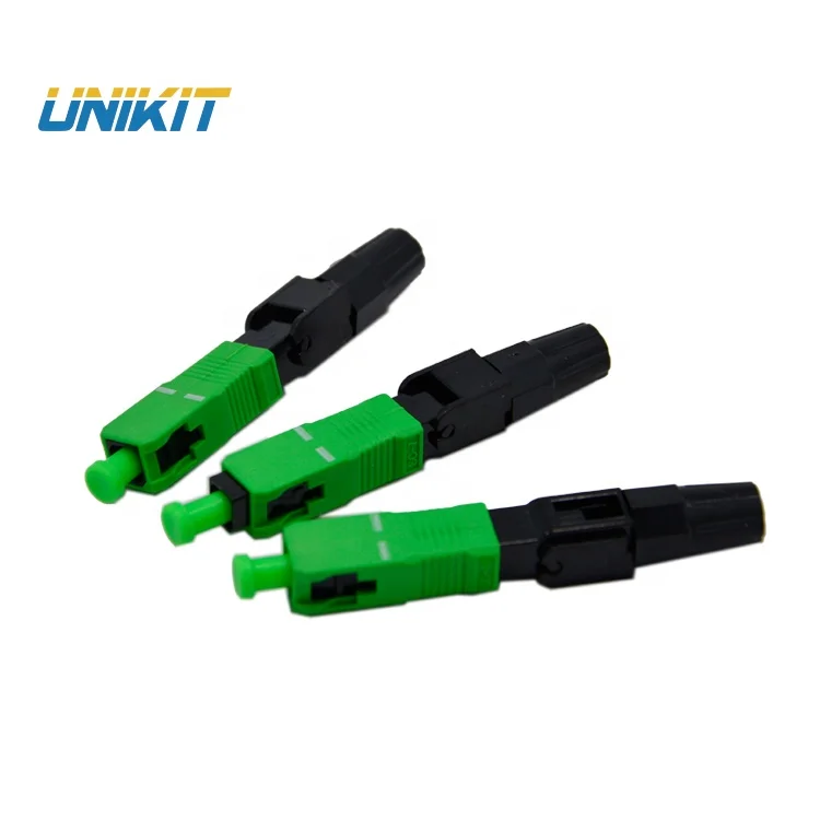 Китайский производитель UNIKIT FTTH горячая Распродажа быстрый разъем SC/APC полевая сборка прохождение испытаний на высокую и низкую температуру