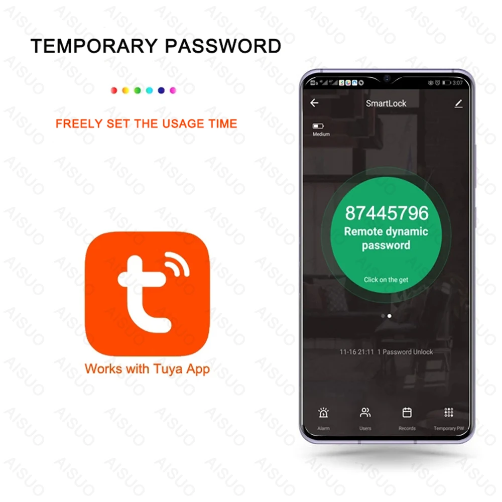 TUYA WIFI приложение отпечатков пальцев Дверной умный замок биометрический отпечаток пальца Pssword Умный Замок