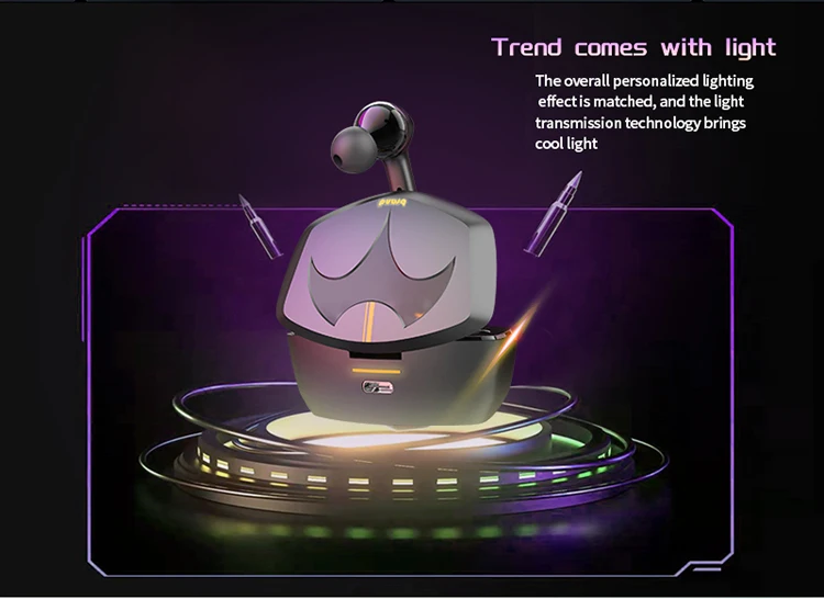 Wireless Earbuds with Environmental Noise Cancelling Microphones Gaming Earbuds IPX4 Waterproof  HD Bass Sound Earphones Touch