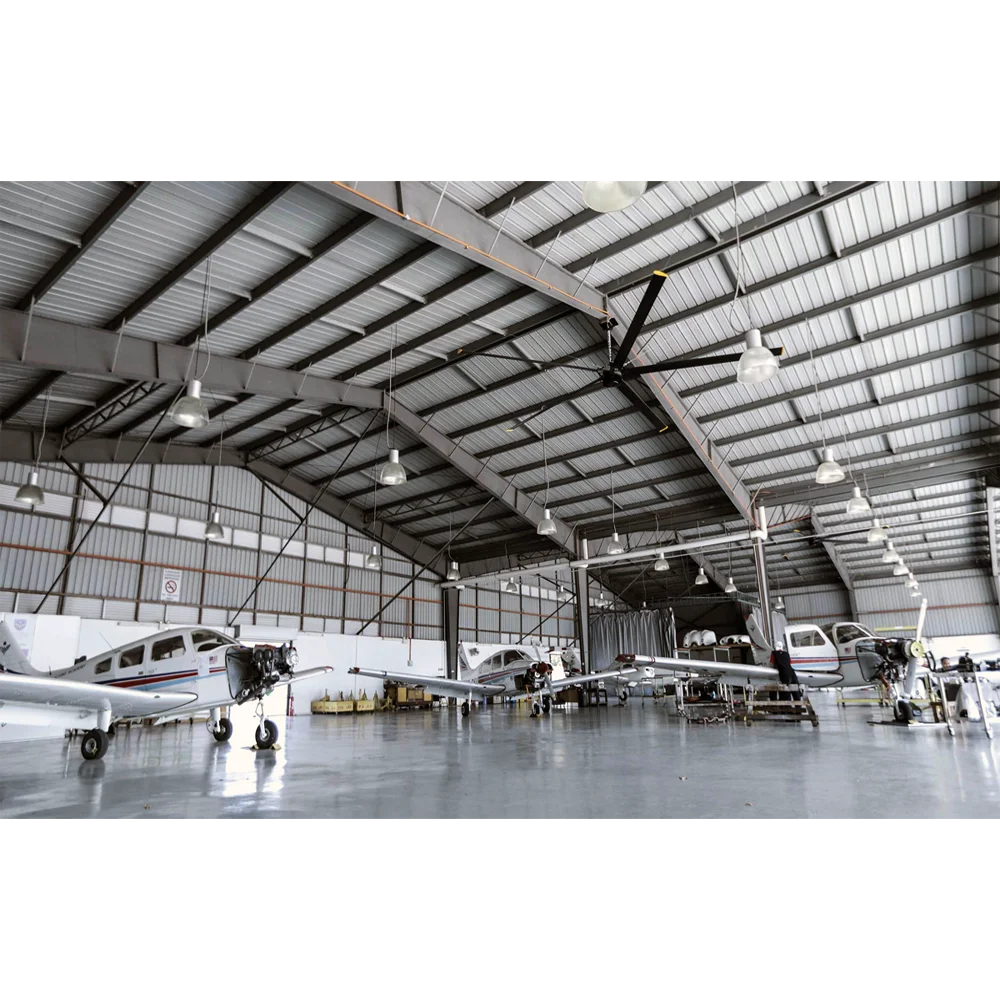 Pre-Engineered Light  Steel Structure Hangar Shed Factory Farm Workshop Metal Warehouse for Workshops & Plants