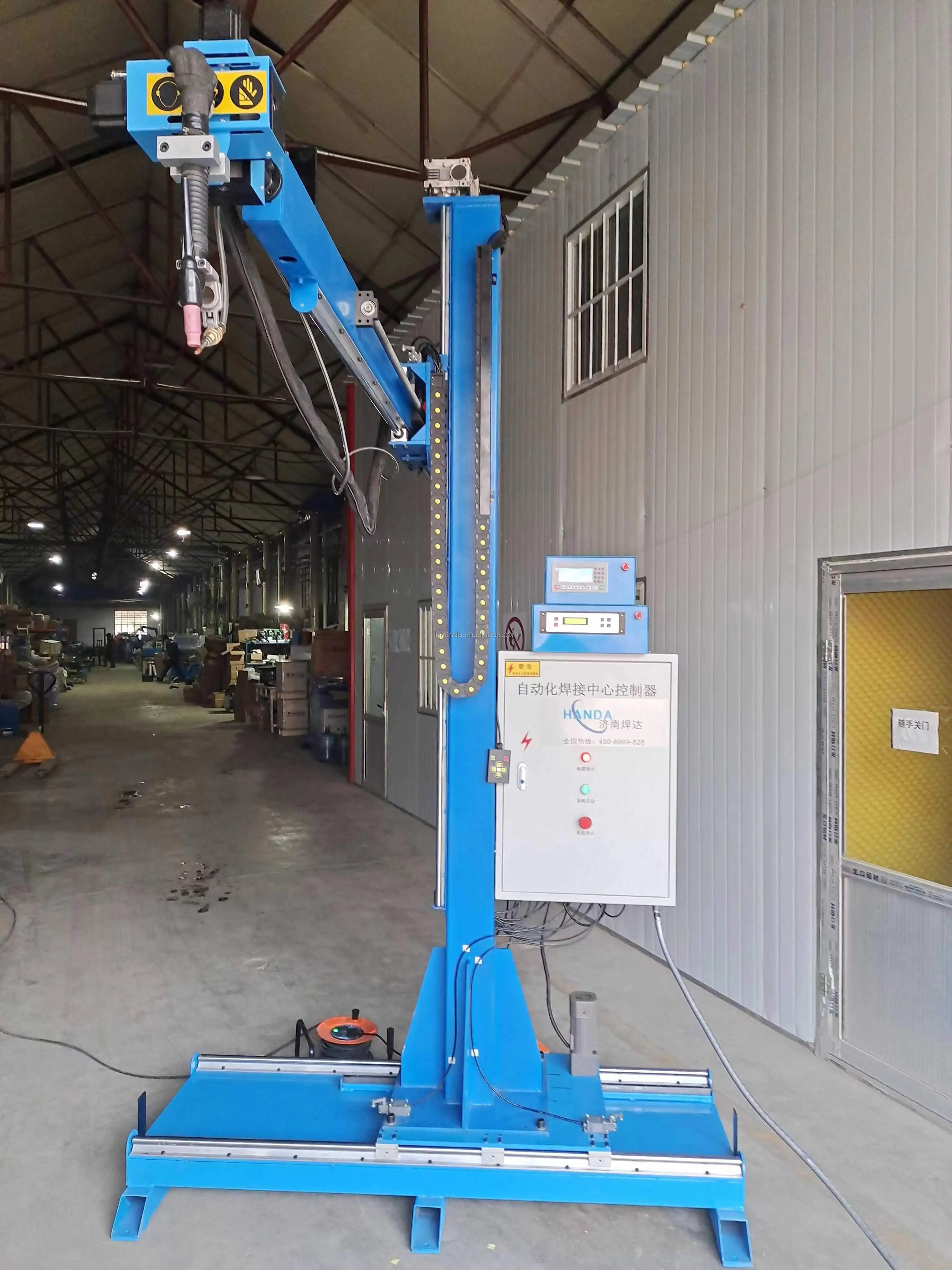 Chinese Brand Handa Hzf-500 Straight Seam Welding Machine Automatic Stainless Steel Pipe Metal Welding Equipment