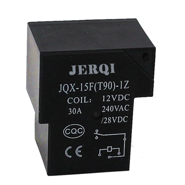 factory supply 30A 40A 12V 4pin 5pin 6pin T90 JQX-15F large current pcb relay