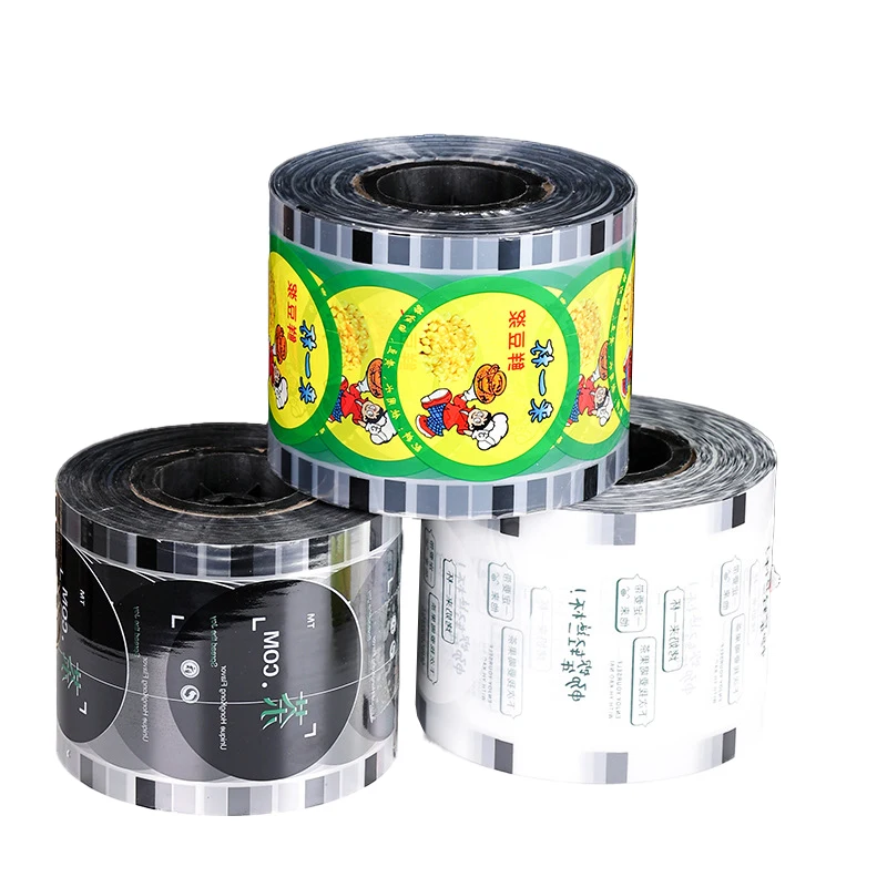 Custom Printed Laminated Plastic Biodegradable Packaging Mylar Roll Film Color Printing Sachet Film Roll Plastic Rollstock