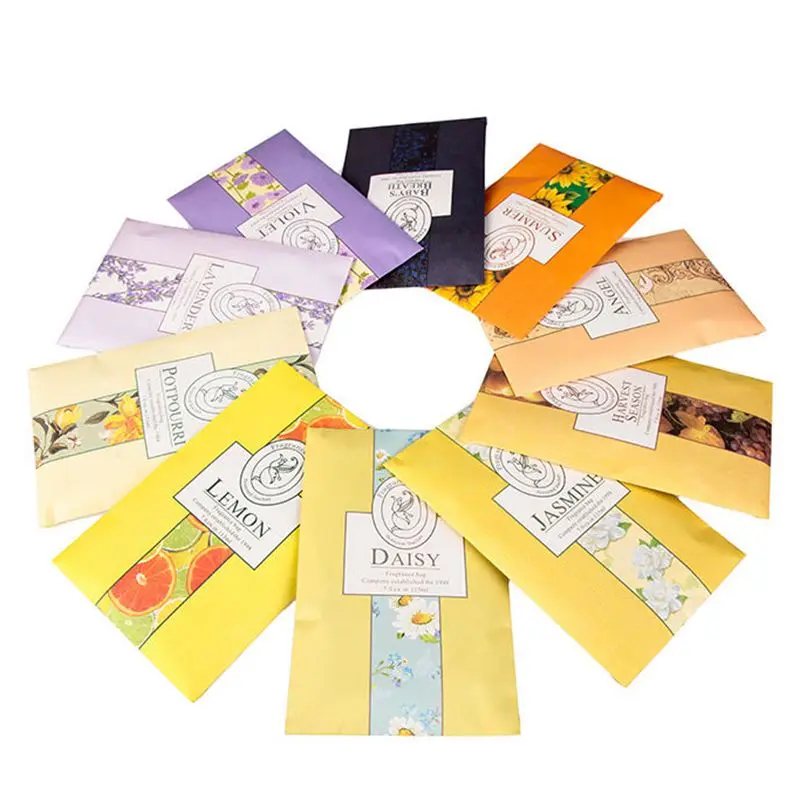 Enjoy Everyday Hot Sale Drawer Closet Essential Oil Home Fragrance Deodorant Long-lasting Scented Paper Sachet Bag