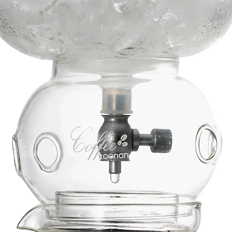 pour over glass coffee slow dripping maker coffee brewer SS 304 adjustable rotary switch