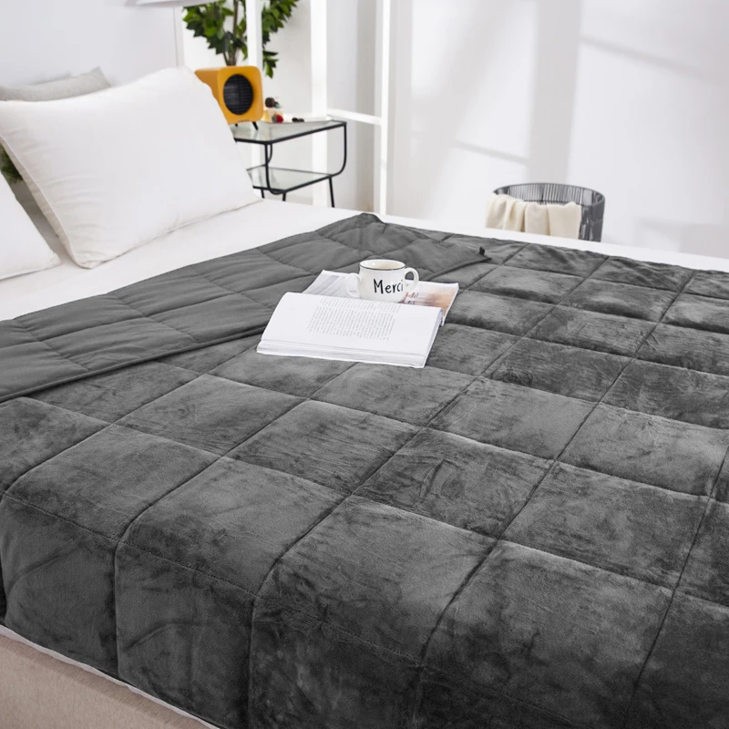 Winter minky microfiber Sherpa Adults weighted blanket for kids