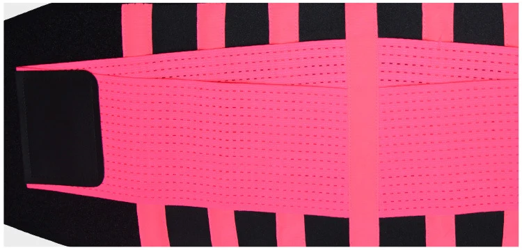Double compression neoprene waist trainer slimming belt