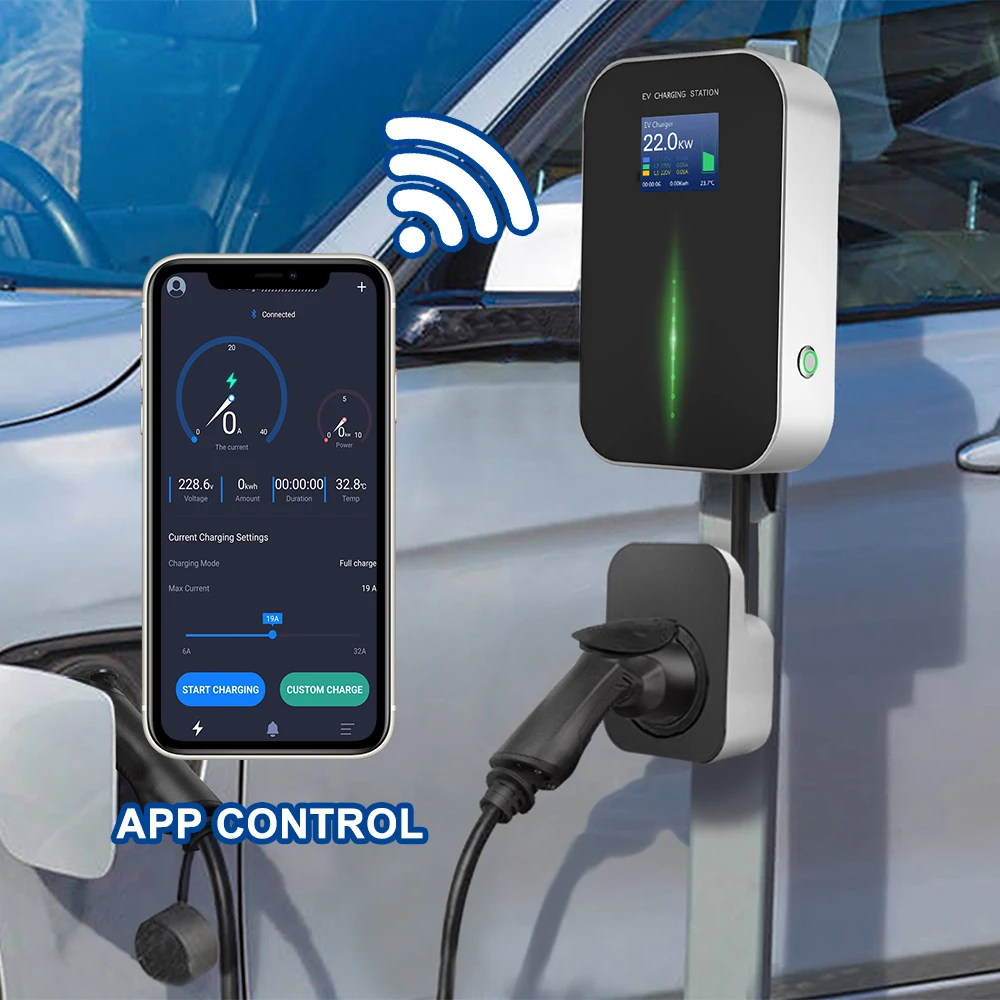 Мобильное зарядное устройство для электромобиля APP WIFI 11 кВт wallbox