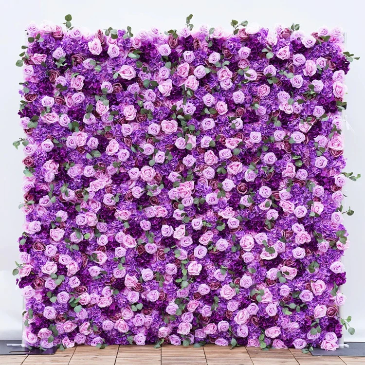 Artificial Art Violet Hanging Lilac Wisteria 3d Backdrop Purple Flower Wall