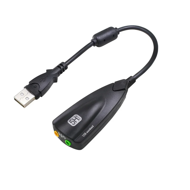 Звуковой адаптер USB 7,1 5HV2, звуковая карта 7,1 USB2.0